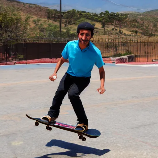 Image similar to francisco franco skateboarding in el valle de los caidos