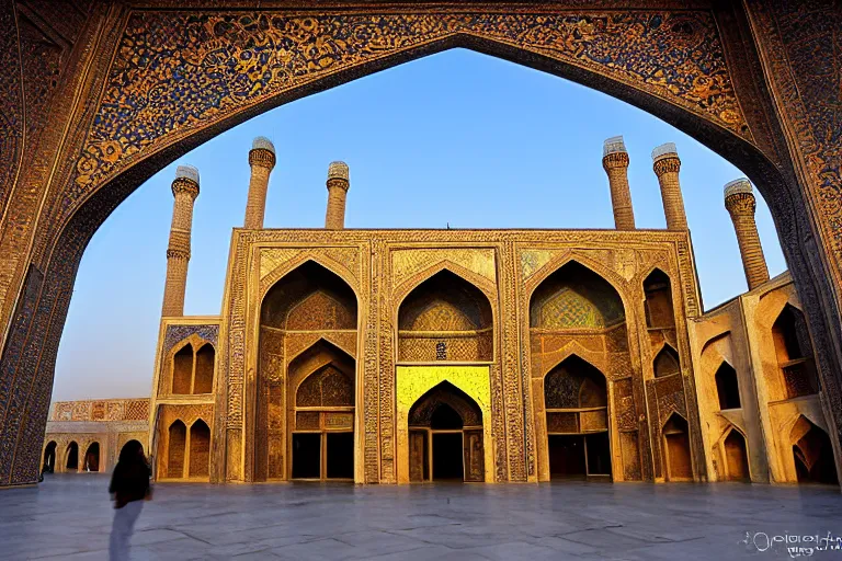 Image similar to award winning national geograph photograph of isfahan gothic cathedral