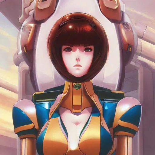 Prompt: An anime portrait of beautiful female still from Robotech 1985 by Stanley Artgerm Lau ,WLOP , Ilya Kuvshino , James Jean ,Andrei Riabovitchev ,symmetrical