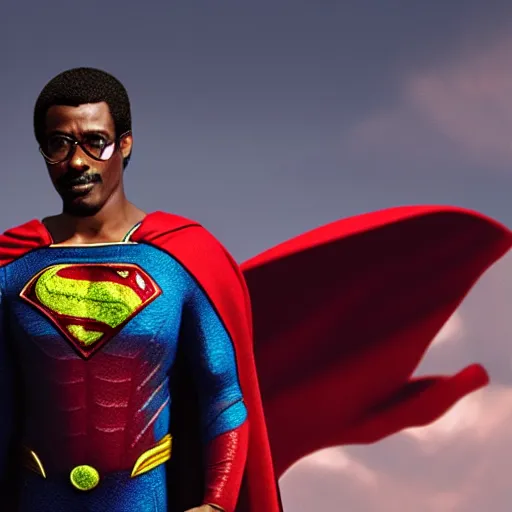 Image similar to Seu Jorge as superman, Dungeons and Dragons, Wizards of the Coast, 4k, high detail