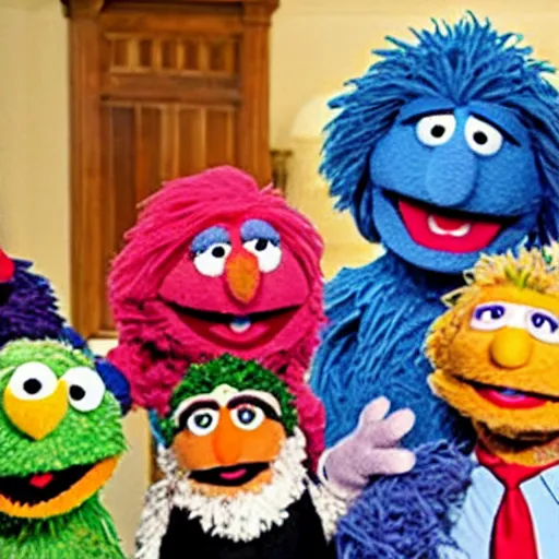 Prompt: Joe Biden as Sesame street, Jim Henson muppet