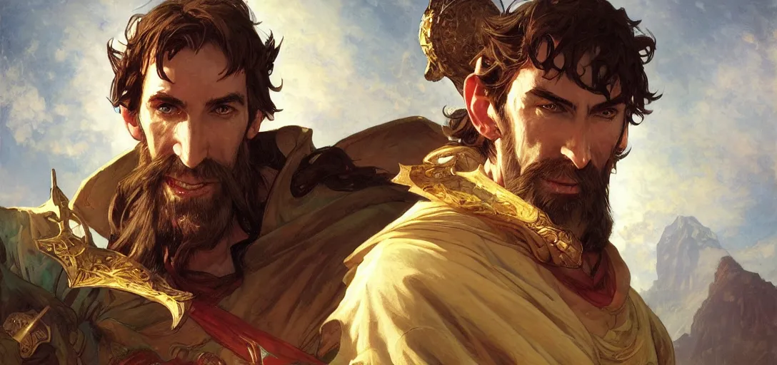 Image similar to asmongold the great by stanley artgerm lau, greg rutkowski, thomas kindkade, alphonse mucha, loish, norman rockwel