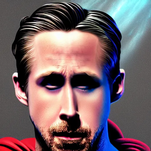 Ryan Gosling destroys Superman, hyper realistic, | Stable Diffusion ...