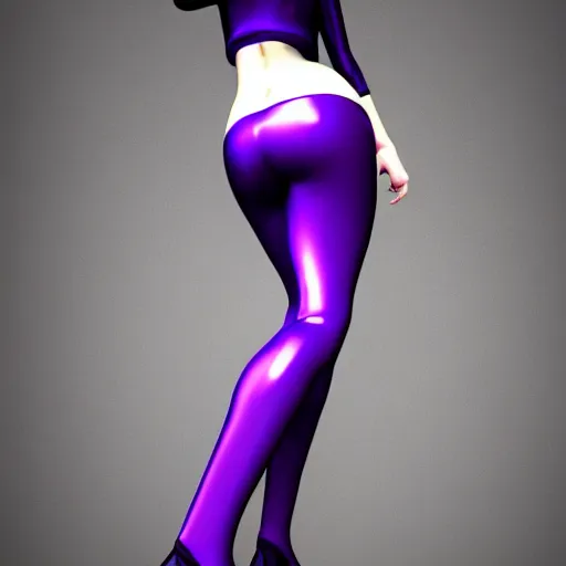 Prompt: a curvy feminine pale goth cutie with a thin waist in a purple regal tight seductive leather sequined outfit, cgsociety, photorealistic, sublime-comforting ambience, 16k, smooth, sharp focus, trending on ArtStation, volumetric lighting, fully clothed, worksafe