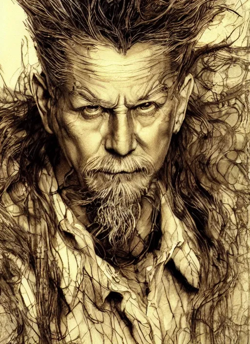 Prompt: portrait, The wizard of Oz, watercolor, dramatic lighting, cinematic, establishing shot, extremely high detail, foto realistic, cinematic lighting, pen and ink, intricate line drawings, by Yoshitaka Amano, Ruan Jia, Kentaro Miura, Artgerm, post processed, concept art, artstation, matte painting, style by eddie mendoza, raphael lacoste, alex ross