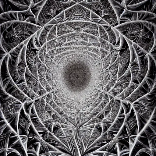 Prompt: a beautiful 3 d painting of a sprawling intricate fractal populated by mandelbrot fractals by android jones, carved, soap carving, white, volumetric lighting, dynamic lighting, dramatic lighting, high contrast, concept art, carved marble, opalescent, sacred geometry, religious, magic realism, catholicpunk, stark, trending on artstation