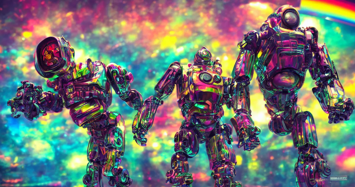 Image similar to vivid colors, spectrum, robot, drama, high quality, vray, cg, crazy, space, photoreal