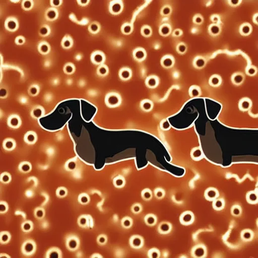 Image similar to Dachshund bacillus under a microscope