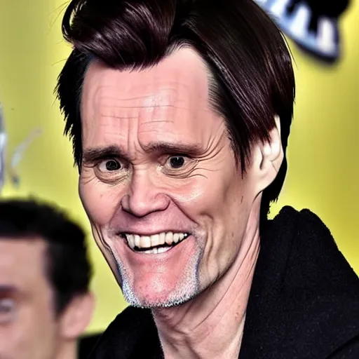 Image similar to jim carrey with spacebuns