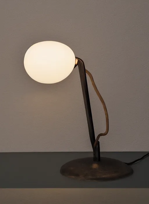 Image similar to a desk light designed by harvey littleton