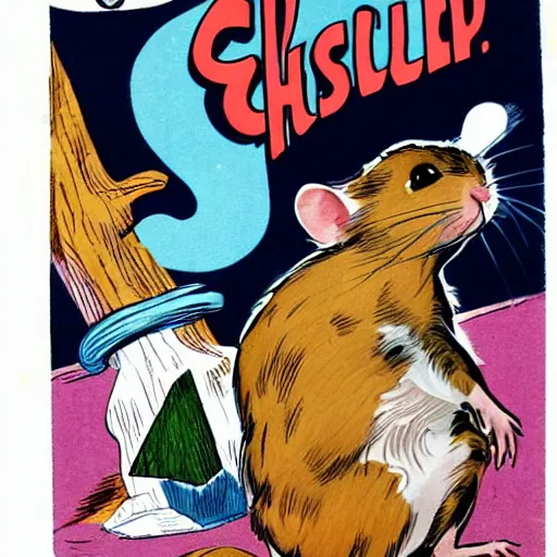 Image similar to hamster by john buscema, marvel comic about little pet rodents, gerbils, guinea pigs, hamsters