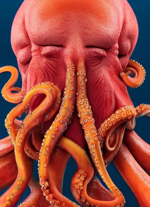 Prompt: 3 0 0 0 ( dr. john a. zoidberg ), with octopus tenticles face portrait photography feroflex photorealistic studio lighting ektachrome detailed intricate face details, ultradetails, beautiful face, realistic shaded perfect face, extremely fine details, artstation