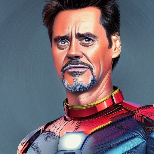 Image similar to Jim Carrey is Tony Stark, hyperdetailed, artstation, cgsociety, 8k