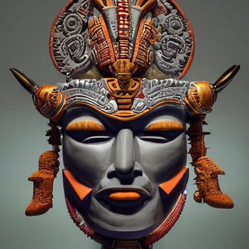 Prompt: elegant portrait of donald trump dressed as an aztec god, 8 k, very detailed, very intricate,