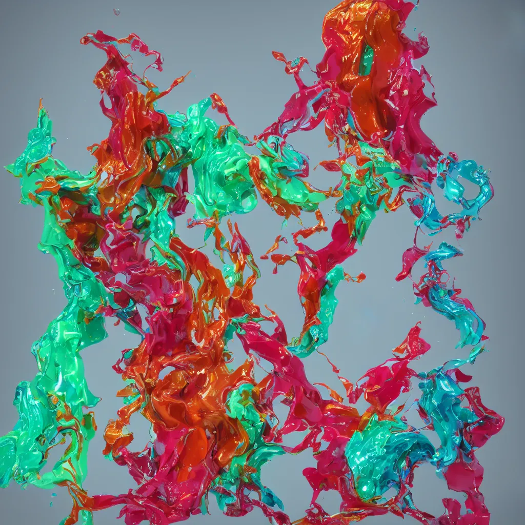 Image similar to painful pleasures by lynda benglis, octane render, colorful, 4 k, 8 k