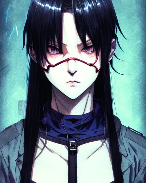 Image similar to portrait Anime Batman grunge punk beautiful in-mask fine-face, pretty face, realistic shaded Perfect face, fine details. Anime. Gotham-city night realistic shaded lighting by Ilya Kuvshinov krenz cushart katsuhiro otomo ghost-in-the-shell, magali villeneuve, artgerm, rutkowski Jeremy Lipkin and Giuseppe Dangelico Pino and Michael Garmash and Rob Rey