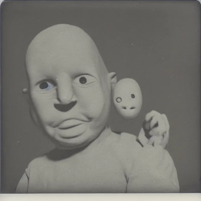 Prompt: 1 9 5 0 s polaroid picture of diglett