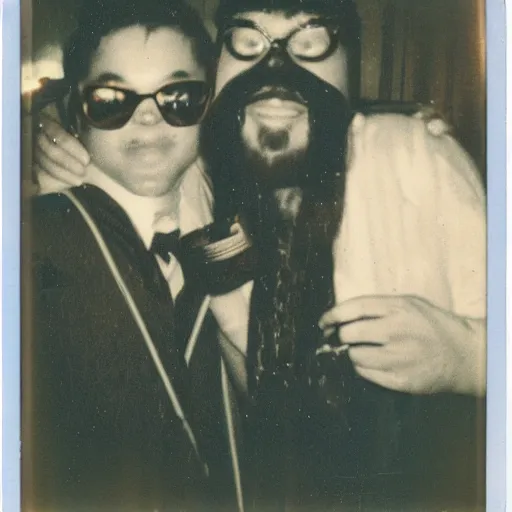 Prompt: polaroid photo new years eve