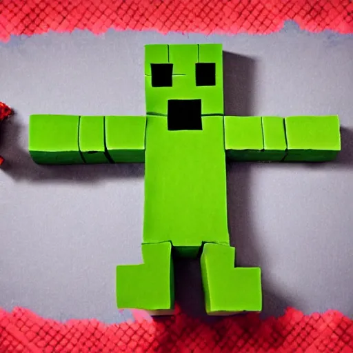 Prompt: a minecraft zombie in bed