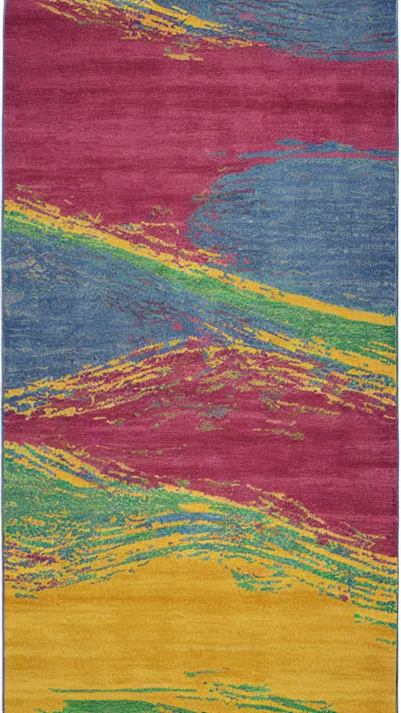 Image similar to Jonathan Adler Rainbow Waterfall Multicolor Rug Design