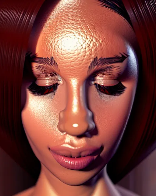 Prompt: beautiful female, arabic, haze, model, brown skin, intricate, filter, ultra realism, symmetrical face, makeup, sephora, maybelline, studio, reflections, cinematic, filmic, vsco, concept art, artstation, elegant, model, gorgeous, vray, flim, octane render, ambient occlusion, prism details