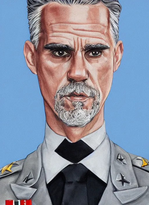 Prompt: Jordan Peterson commander portrait by Andrea Appiani