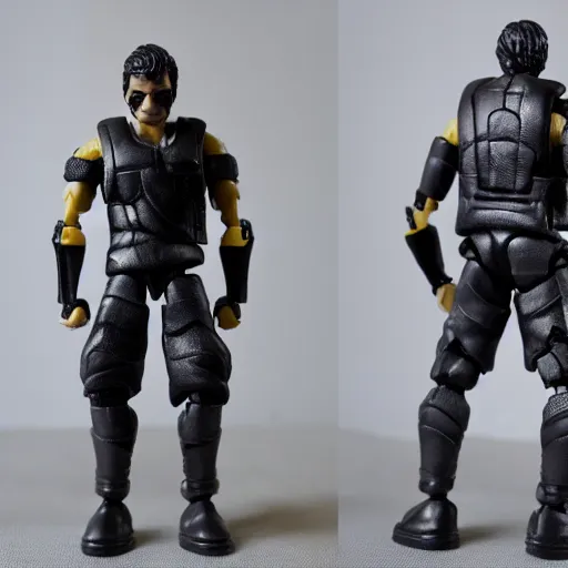 Prompt: detailed action figure toy of paul trillo