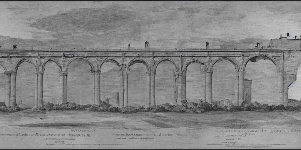 Image similar to 2 d projection of the aqueduct front view