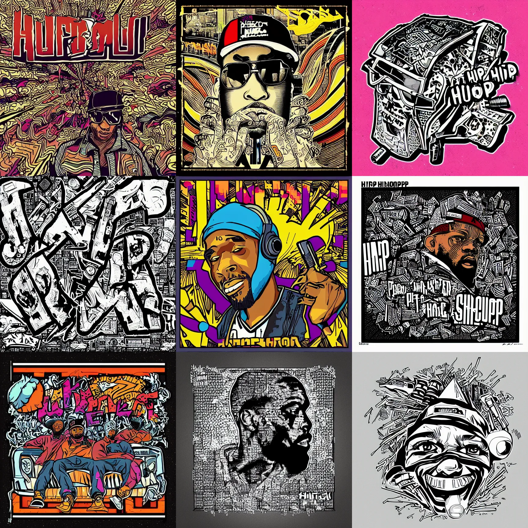 Hip Hop Album Art Cover Pen Pixel Style Stable Diffusion OpenArt