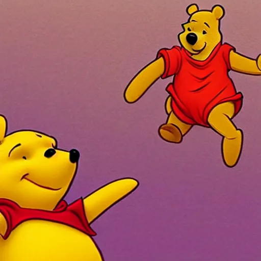 Prompt: winnie the pooh dressed like dhalsim