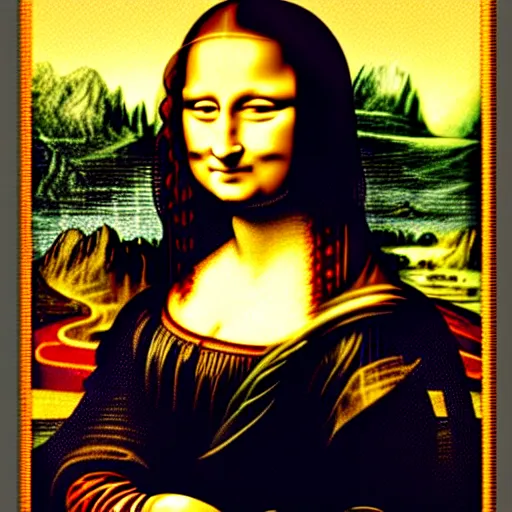 Image similar to the mona lisa in the style of akira toriyama