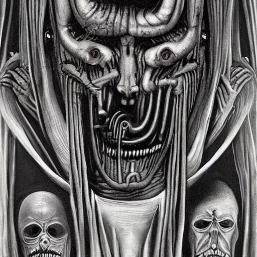 Image similar to by h. r. giger