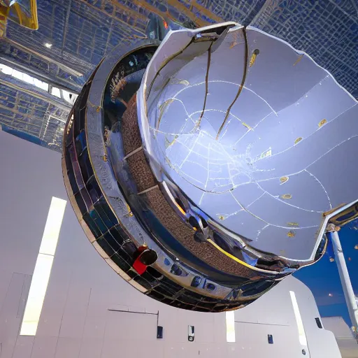 Prompt: Liminal space in outer space, James Webb telescope