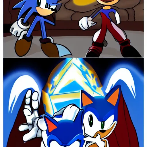 A Heroic Hedgehog VS A Demonic Hedgehog (C.AI Sonic VS EYX) [0-0-0