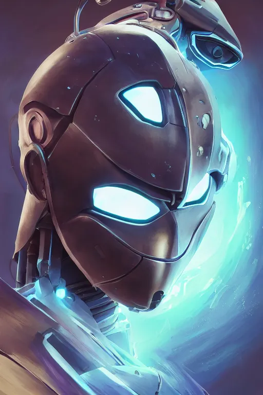 Image similar to epic mask helmet robot ninja portrait stylized as fornite style game design fanart by concept artist gervasio canda, behance hd by jesper ejsing, by rhads, makoto shinkai and lois van baarle, ilya kuvshinov, rossdraws global illumination radiating a glowing aura global illumination ray tracing hdr render in unreal engine 5