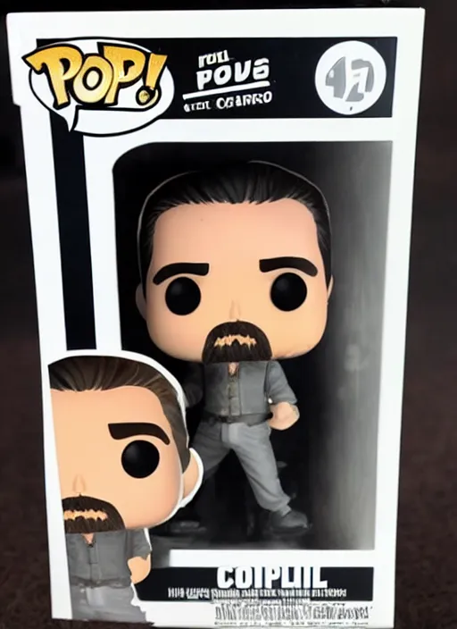 Image similar to Colin Farrell as a Pop Funko figure