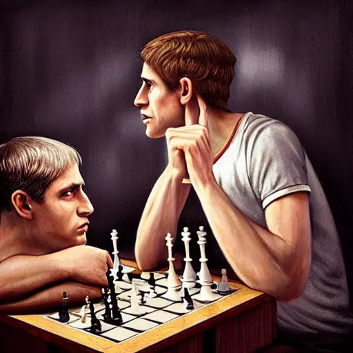 Closeup portrait of Bobby Fischer before match vs Boris Spassky