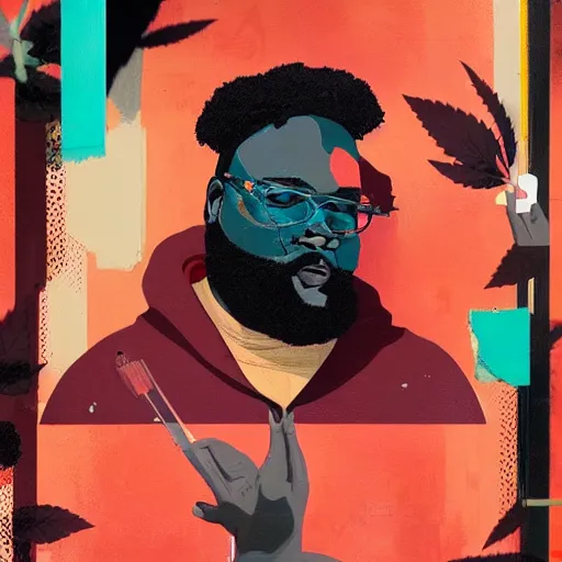 Rick Ross Gallery Piece painting by Sachin Teng, | Stable Diffusion ...