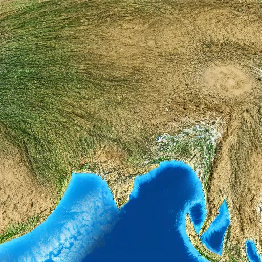 Image similar to 4k render of the earth smiling