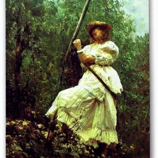 Image similar to freaky ilya repin by shishkin