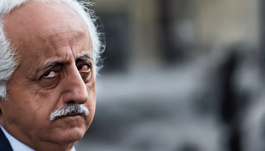 Image similar to hyper-realistic and anamorphic 2010s movie still close-up portrait of Giovanni Falcone, by Paolo Sorrentino, Leica SL2 30mm, beautiful color, high quality, high textured, high detailed face