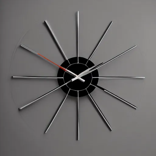 Image similar to a wall clock designed by Ron arad