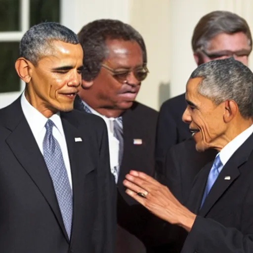 Image similar to photograph of 9 1 - year old former president, john f. kennedy meeting president obama at the white house, taken in 2 0 0 9 by pete souza