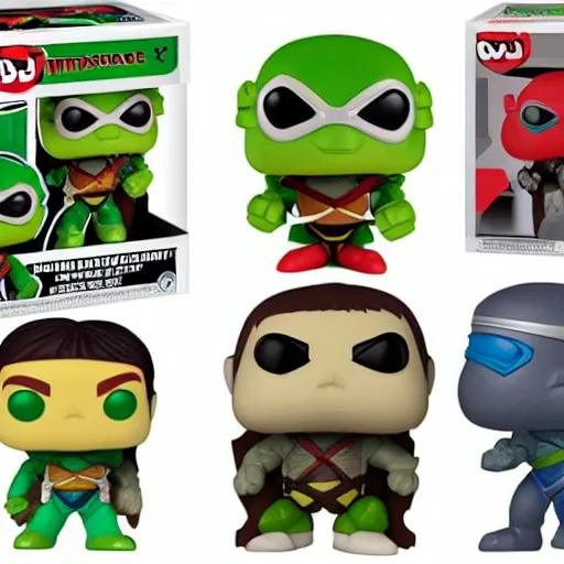 Image similar to teenage mutant ninja turtle as a cute funko pop