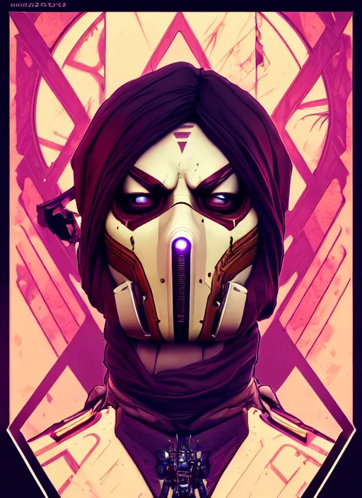 Image similar to symmetry!! portrait of borderlands 3 psycho, intricate, elegant, highly detailed, digital painting, artstation, concept art, smooth, sharp focus, illustration, art by artgerm and greg rutkowski and alphonse mucha, 8 k