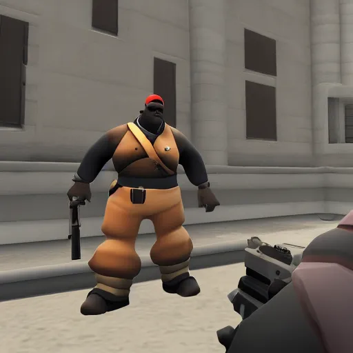 Prompt: Meet the heavy from team fortress 2, 2ch exclusive