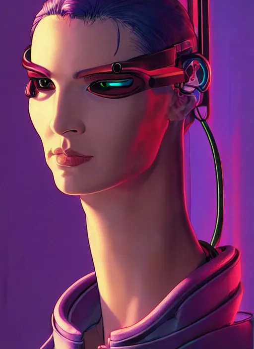 Prompt: cyberpunk surgeon. portrait by mœbius and will eisner and gil elvgren and pixar. realistic proportions. cyberpunk 2 0 7 7, apex, blade runner 2 0 4 9 concept art. cel shading. attractive face. thick lines.