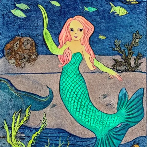 Prompt: a mermaid,