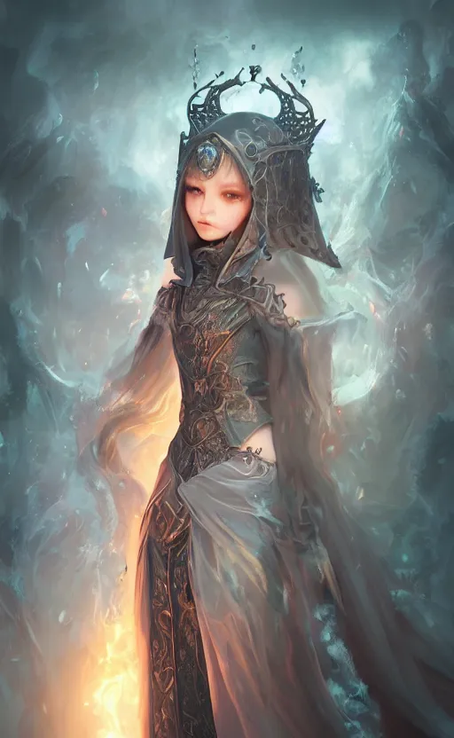 Image similar to Alchemy Imperial Princess knight gothic girl. By sophie anderson, artgerm, wlop, concept art,digital paintig, matte, fractal flame,highly detailded