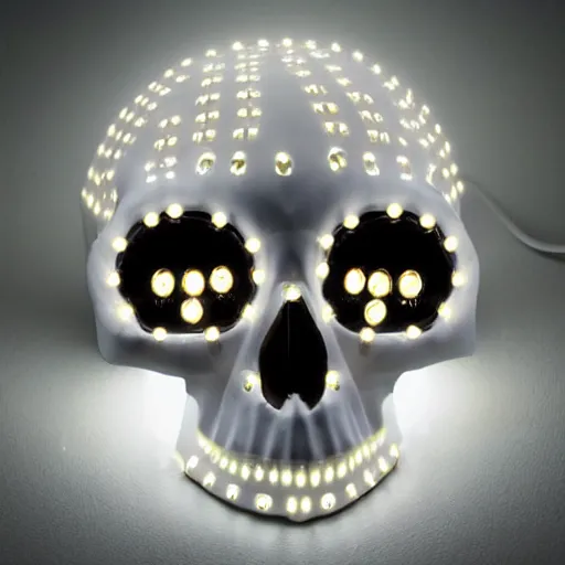 Image similar to skull with led lights eyes